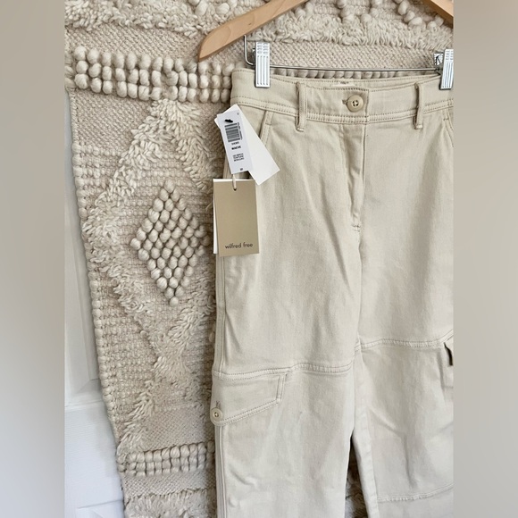 Wilfred Free Maeve Birch Cream Cargo Pants NWT - Picture 4 of 6